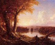 Thomas Cole Indian at Sunset France oil painting artist